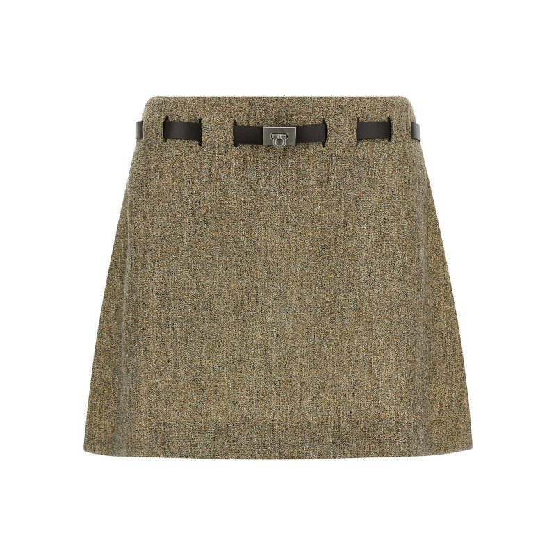 'Gancini' belt skirt