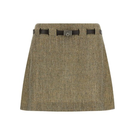 'Gancini' belt skirt