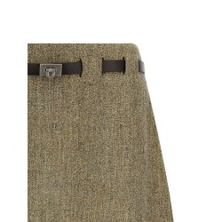 'Gancini' belt skirt
