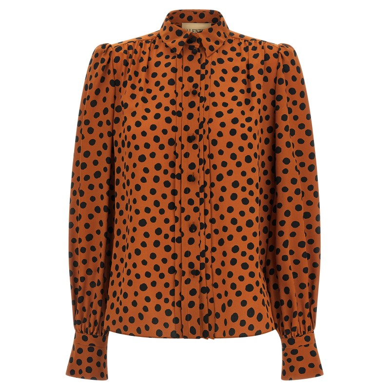 Polka dot print shirt
