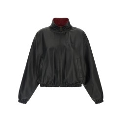 Reversible leather jacket