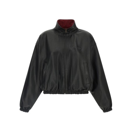 Reversible leather jacket