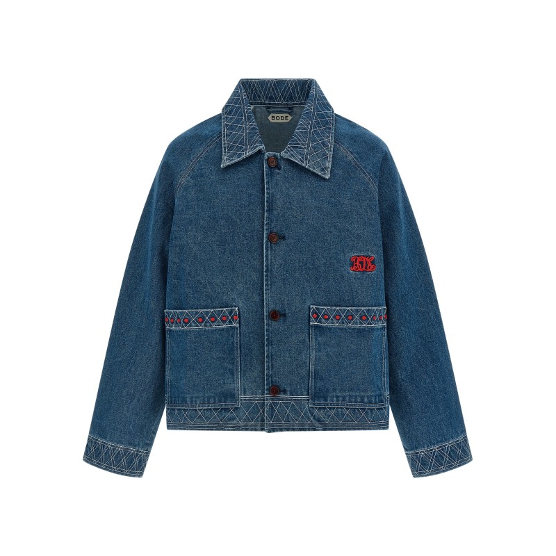Embroidery denim jacket