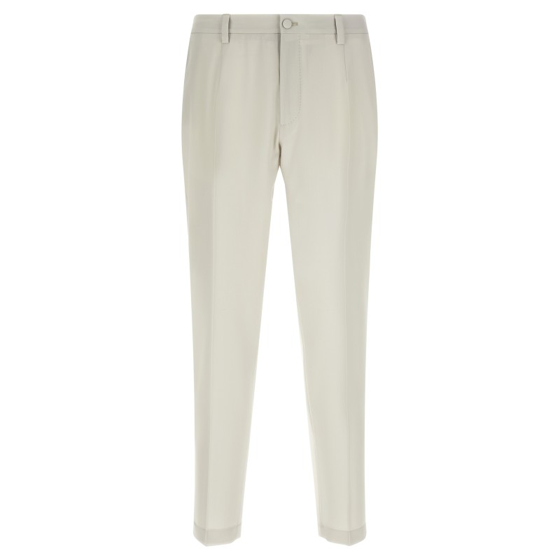 Poplin wool pants
