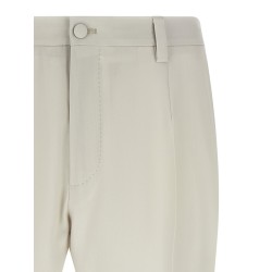 Poplin wool pants