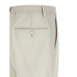 Poplin wool pants