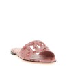 Leather slides
