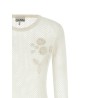 Pointelle cotton sweater