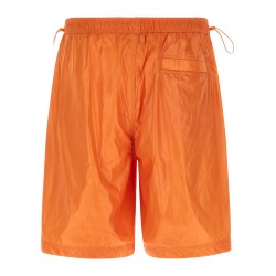 Shiny nylon bermuda shorts