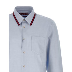 'Web' collar shirt