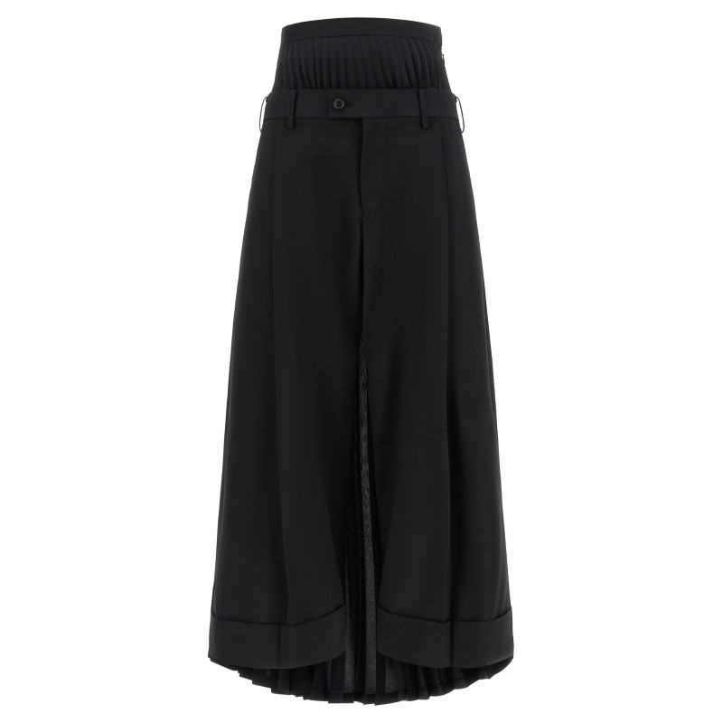 Pleated pants