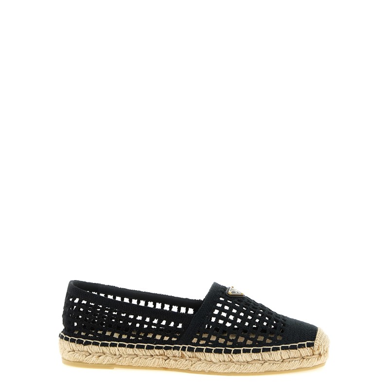 Crochet knitted espadrilles