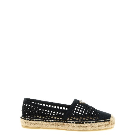 Crochet knitted espadrilles