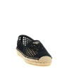 Crochet knitted espadrilles