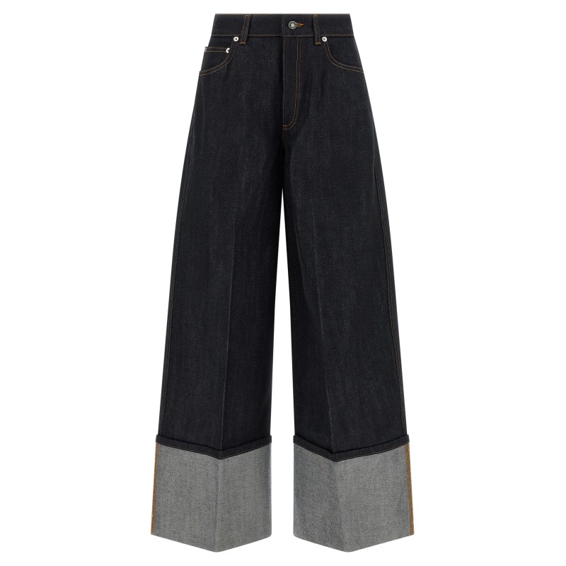 Turn up jeans
