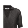 Openwork cotton polo shirt
