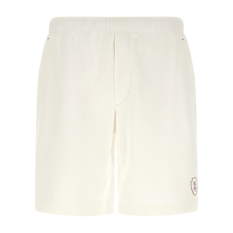 Interlock cotton bermuda shorts