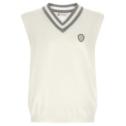 Logo patch vest