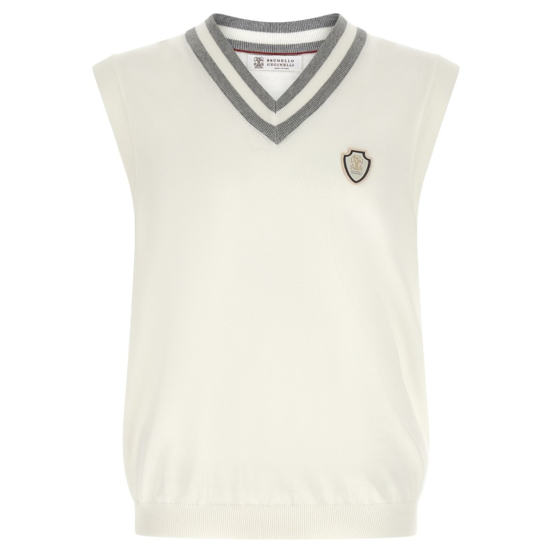 Logo patch vest