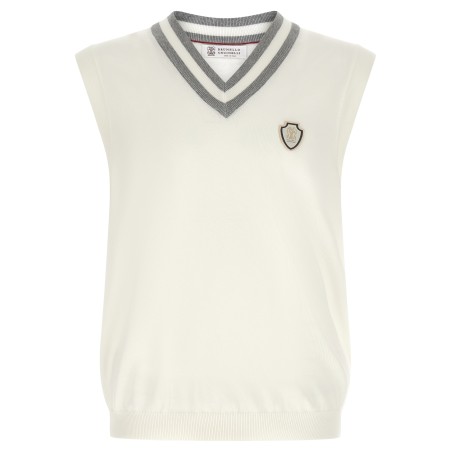 Logo patch vest