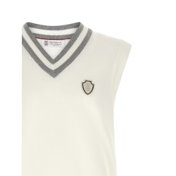 Logo patch vest