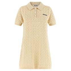 Openwork cotton dress