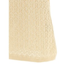 Openwork cotton dress