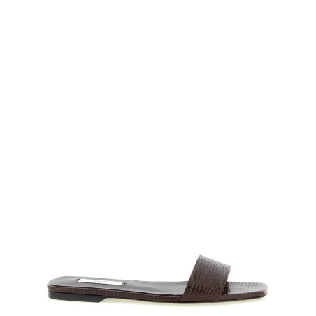 Lizard leather sandals