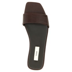 Lizard leather sandals