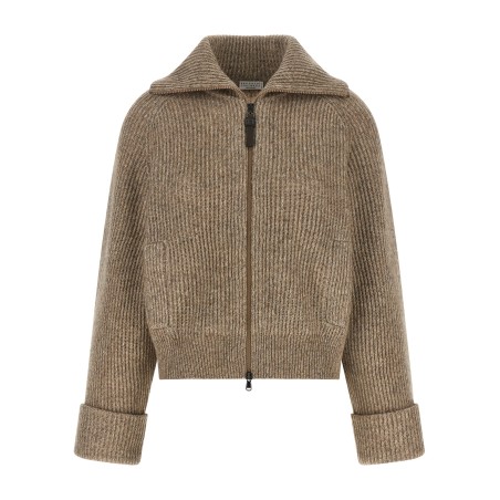 'Shiny Zipper Pull' cardigan