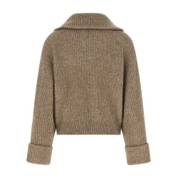 'Shiny Zipper Pull' cardigan