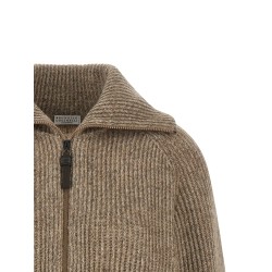 'Shiny Zipper Pull' cardigan