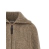 'Shiny Zipper Pull' cardigan