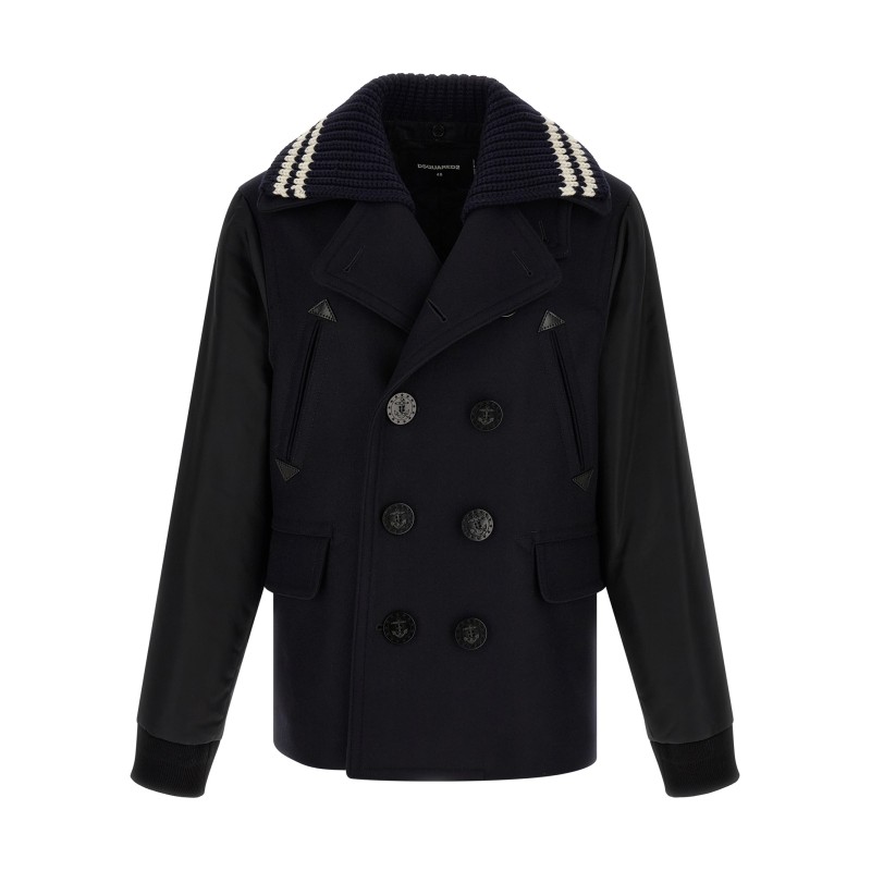 'Hybrid Peacoat' coat
