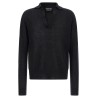 Cashmere and silk polo shirt