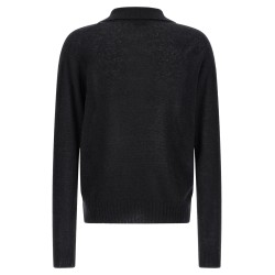 Cashmere and silk polo shirt