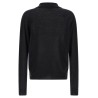 Cashmere and silk polo shirt