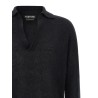 Cashmere and silk polo shirt