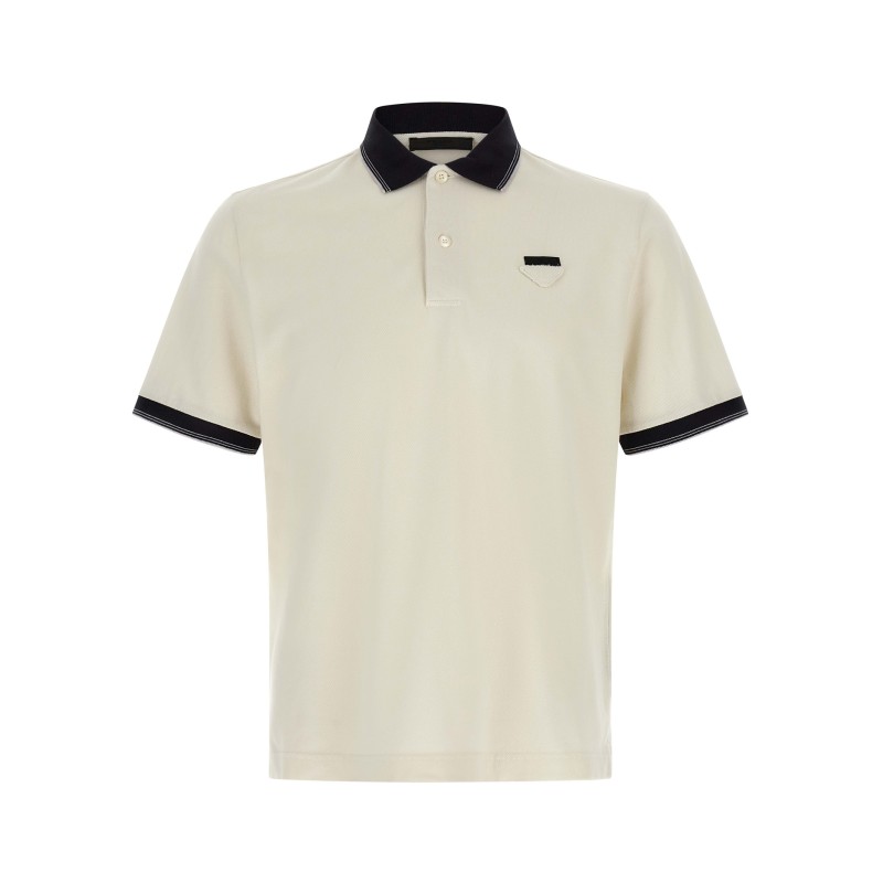 Triangle logo polo shirt