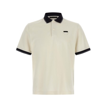 Triangle logo polo shirt