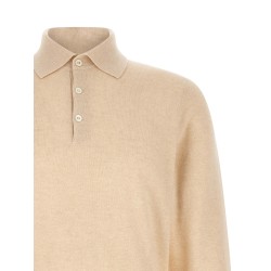 Cashmere knit polo shirt