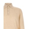 Cashmere knit polo shirt