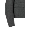 Shearling collar cropped jacket