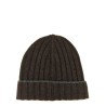 Cashmere turn-up beanie
