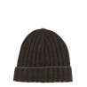 Cashmere turn-up beanie