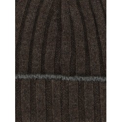 Cashmere turn-up beanie