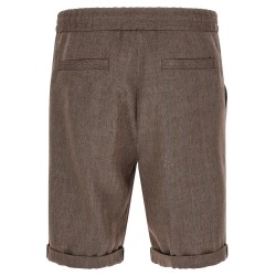 Linen and wool bermuda shorts