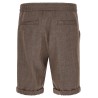 Linen and wool bermuda shorts