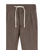 Linen and wool bermuda shorts