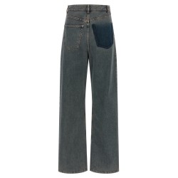 Back-to-back construction jeans